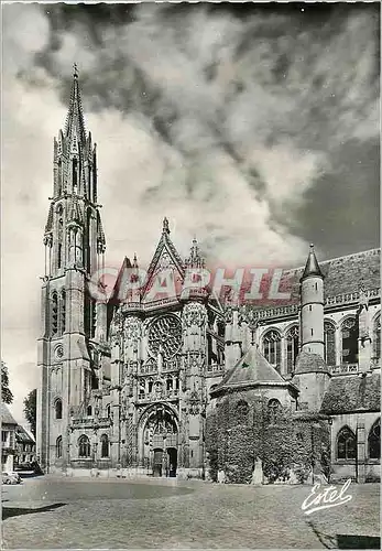 Cartes postales moderne Senlis Cathedrale Notre Dame le Clocher et le Transept (Facade Sud)