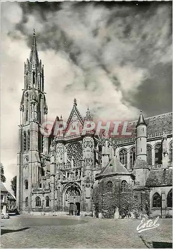 Moderne Karte Senlis Cathedrale Notre Dame le Clocher et le Transept (Facade Sud)