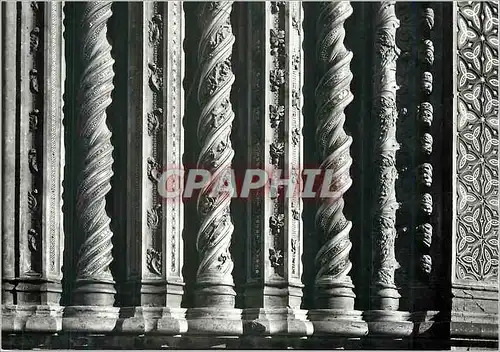 Cartes postales moderne Orvieto Dome Detail du Portail