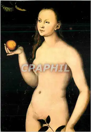 Cartes postales moderne Firenze Galleria Uffizi Eve (Detail)