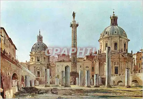 Cartes postales moderne Venezia Museo d'Arte Moderna Ca'Pesaro Ippolito Caffi Foro Traiano