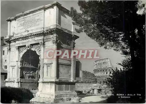 Cartes postales moderne Roma Arco di Tito e Colosseo