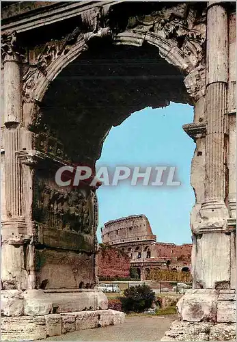 Cartes postales moderne Roma Arc de Titos et Colisee