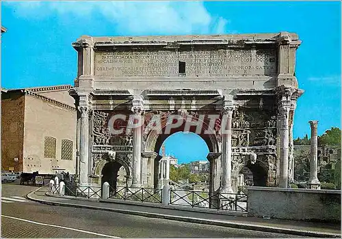 Moderne Karte Rome L'Arc de Settimlo Severo