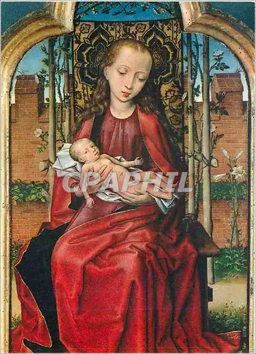 Cartes postales moderne Bruxelles Musees Royaux des Beaux Arts La Vierge et l'Enfant Maitre Brugeois de 1473