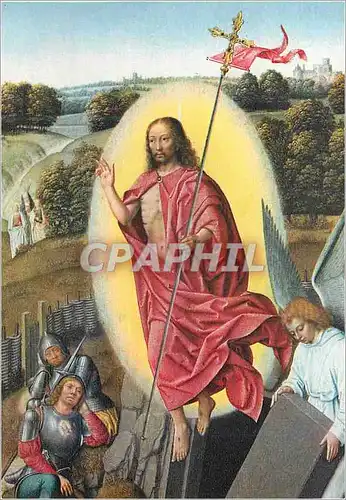 Cartes postales moderne Frans Halsmuseum Haarlem Gerard David de Verrijzenis (detail van een triptiek)