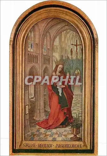 Cartes postales moderne Anvers Musee Royal des Beaux Arts Brugse Meister Maitre Brugeois (1499) La Sainte Vierge dans un