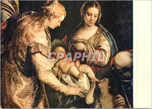 Cartes postales moderne Firenze Galerie des Uffizi Veronese La Sainte Famille