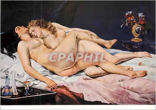 Cartes postales moderne Gustave Courbet les Dormeuses