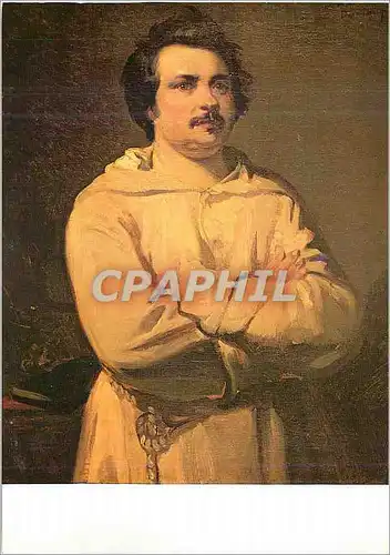 Moderne Karte Tours Musee des Beaux Arts Louis Boulanger (1806 1867) Portrait d'Honore de balzac