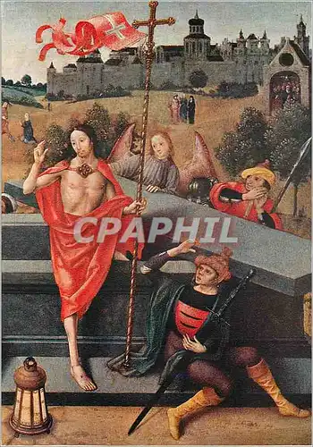 Cartes postales moderne Rijksmuseum Amsterdam Meester Van het Amsterdamse Sterfbed van Maria (1480 1500) La Resurrection