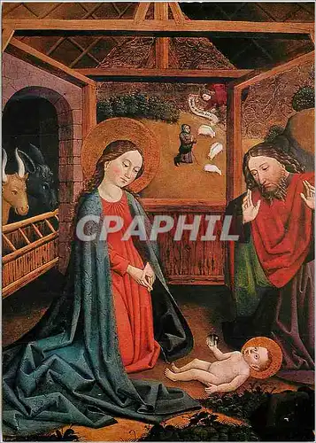 Moderne Karte Hans Burgkmair (1473 1531) L'Adoration de l'Enfant