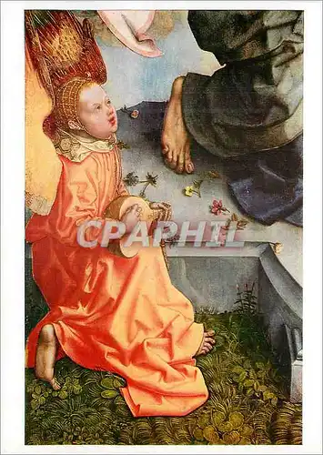 Cartes postales moderne Koln Wallraf Richartz Museum Meister des Bartholomausaltares Musizierender Engel Links