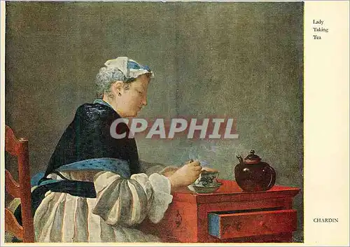 Cartes postales moderne Chardin (1699 1779) Lady taking Tea