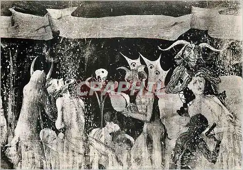 Cartes postales moderne Villeneuve les Avignon (Gard) Musee Enguerrand Charonton (XVe S) Le Couronnement de la Vierge (1