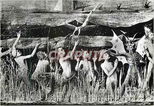 Cartes postales moderne Villeneuve les Avignon (Gard) Musee Enguerrand Charonton (XVe S) Le Couronnement de la Vierge (1