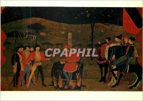 Cartes postales moderne Urbino Palazzo Ducale Paolo Uccello La Profanation de l'Hostie (detail)