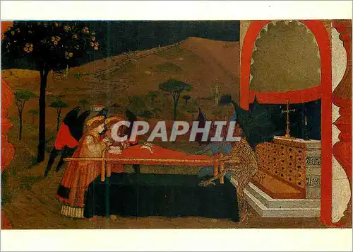 Cartes postales moderne Urbino Palazzo Ducale Paolo Uccello La Profanation de l'Hostie (detail)