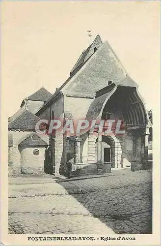 Ansichtskarte AK Fontainebleau Avon Eglise d'Avon