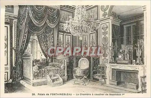 Cartes postales Palais de Fontainebleau La Chambre a Coucher de Napoleon Ier