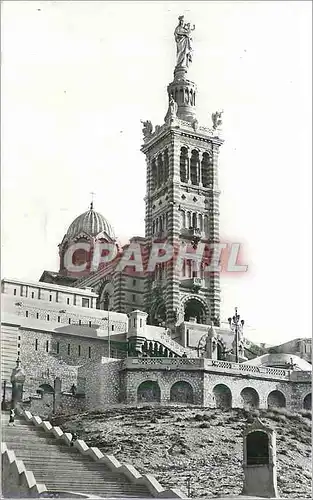 Cartes postales moderne Marseille Basilique Notre Dame de la Garde La France Mariale