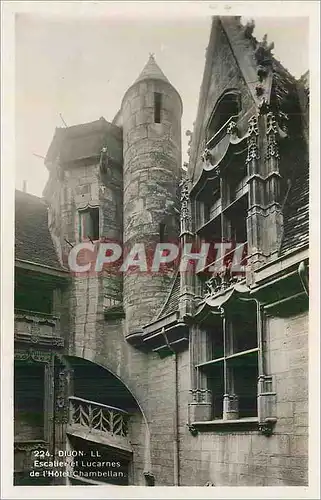 Cartes postales moderne Dijon Escalier et Lucarnes de l'Hotel Chambellan