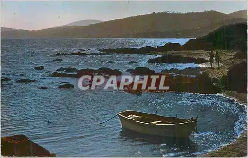 Moderne Karte La Cote d'Azur Crepuscule sur la Cote Mediterraneenne