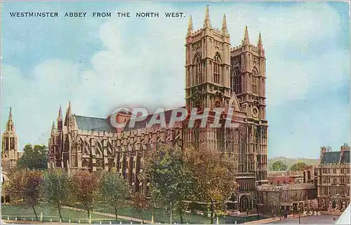 Moderne Karte Westminster Abbey from the North West