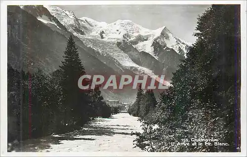 Cartes postales moderne Chamonix L'Arve et le Mt Blanc
