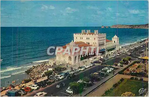 Cartes postales moderne Hendaye Frontiere Franco Espagnole La Plage Le Casino et les Deux Jumeaux