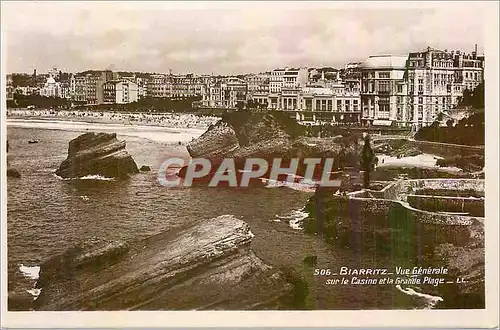 Cartes postales moderne Biarritz Vue Generale sur le Casino et la Grande Plage