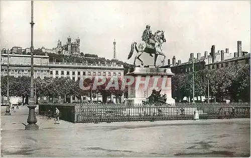 Moderne Karte Lyon PLace Bellecour