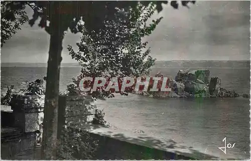 Cartes postales moderne Locquirec (Finistere) Les Rochers Schisteux