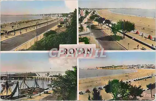 Cartes postales moderne Royan La Grande Conche La Plage Le Port Le Front de Mer
