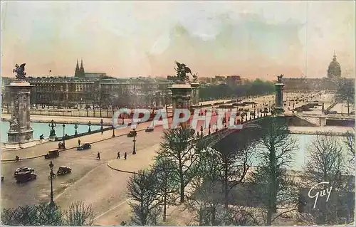 Moderne Karte Paris et ses Merveilles Le Pont Alexandre III (1900) et l'Esplanade des Invalides