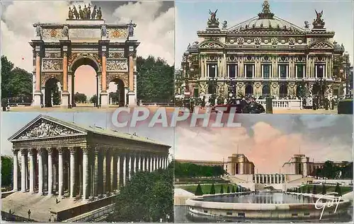Moderne Karte Paris et ses Merveilles L'Arc de Triomphe du Carrousel (1806) le Theatre de l'Opera