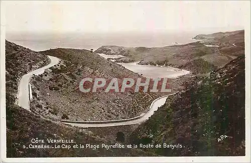Cartes postales moderne Cerbere Cote Vermeille Le Cap et la Plage Peyrefite et la Route de Banyuls