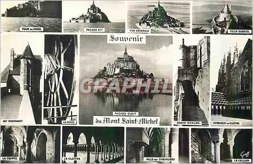 Cartes postales moderne Souvenir de Mont Saint Michel