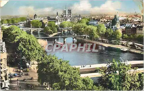 Cartes postales moderne Paris La Cite La Seine et ses Ponts