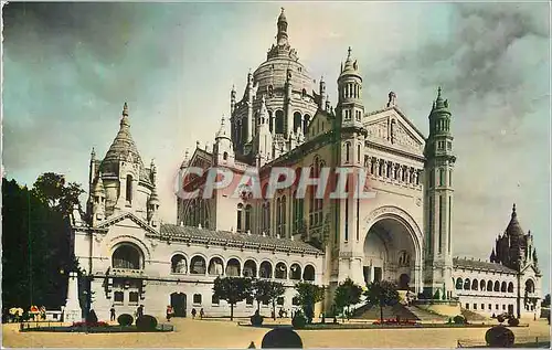 Cartes postales moderne Lisieux Vue vers la Basilique