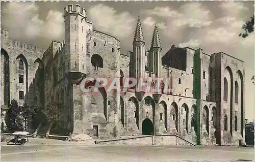 Moderne Karte Avignon (Vaucluse) Palais des Papes Entree principale avec les Echauguettes et Tour d'angle