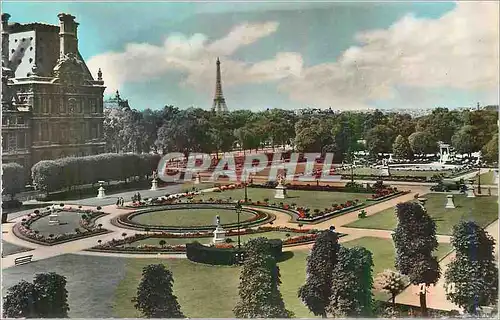 Cartes postales moderne Paris les Jardins des Tuileries et le Pavillon de Flore