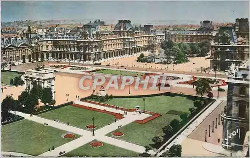 Moderne Karte Paris en Flanant Perspective sur la Place du Carrousel