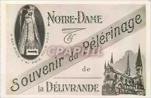 Cartes postales moderne La Delivrande (Calvados)  Notre Dame Souvenir du Pelerinage