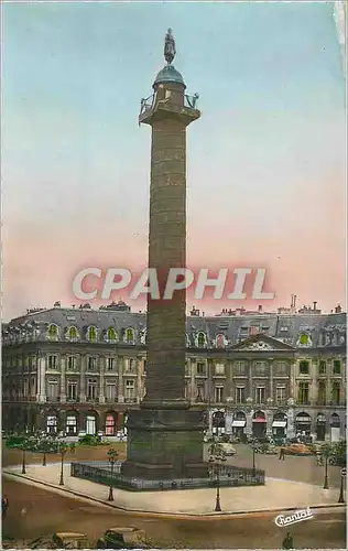 Moderne Karte Paris La Colonne Vendome