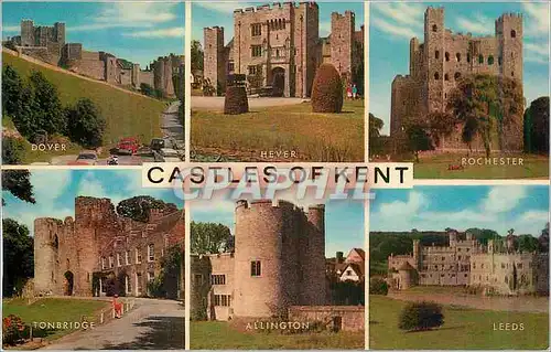 Cartes postales moderne Castles of Kent Dover Hever Rochester Tonbridge Allington Leeds