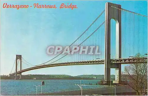 Cartes postales moderne Verrazano Narrows Bridge Nomed after the Discoverer of Staten Island