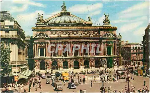 Moderne Karte Paris La Place et le Theatre National de L'Opera (Arch Ch Garnier)