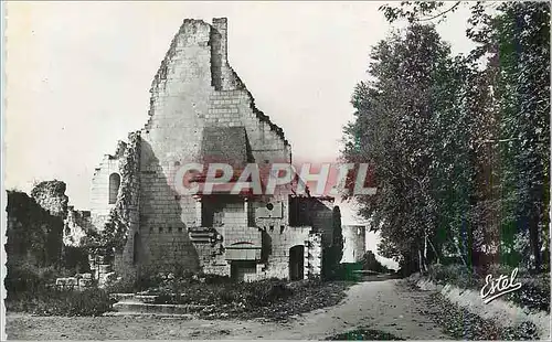 Moderne Karte Le Chateau de Chinon Le Grand Logis Ruines de la Salle ou Charles VII Recut Jeanne d'Arc