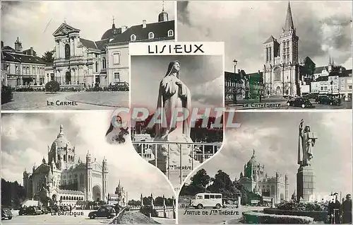 Moderne Karte Lisieux (Calvados)